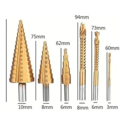 Kit 6 Brocas de Aço