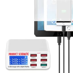 Carregador Inteligente 6 Portas