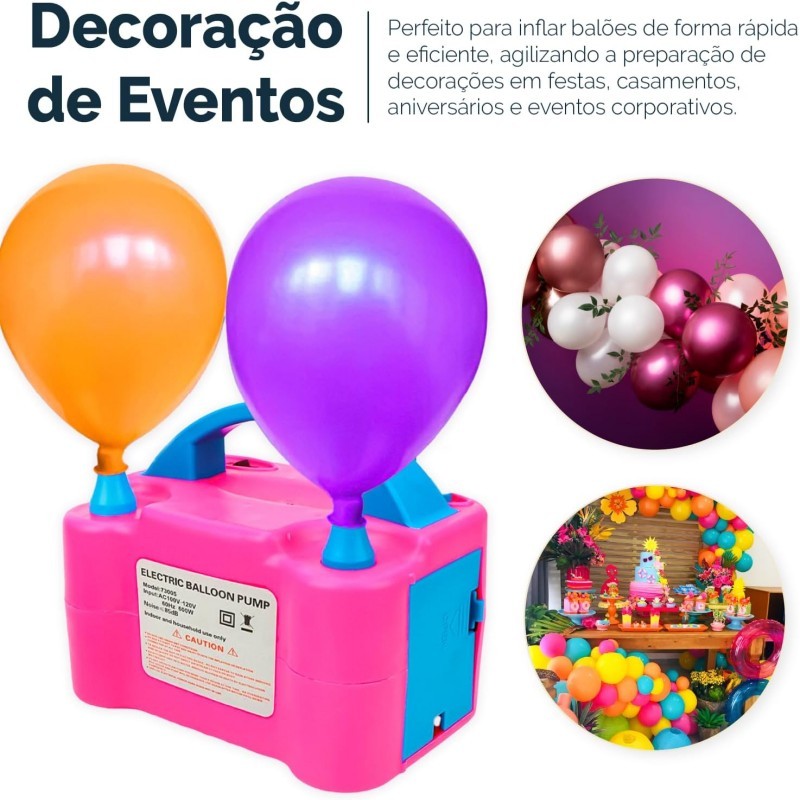 Inflador Elétrico para Balões