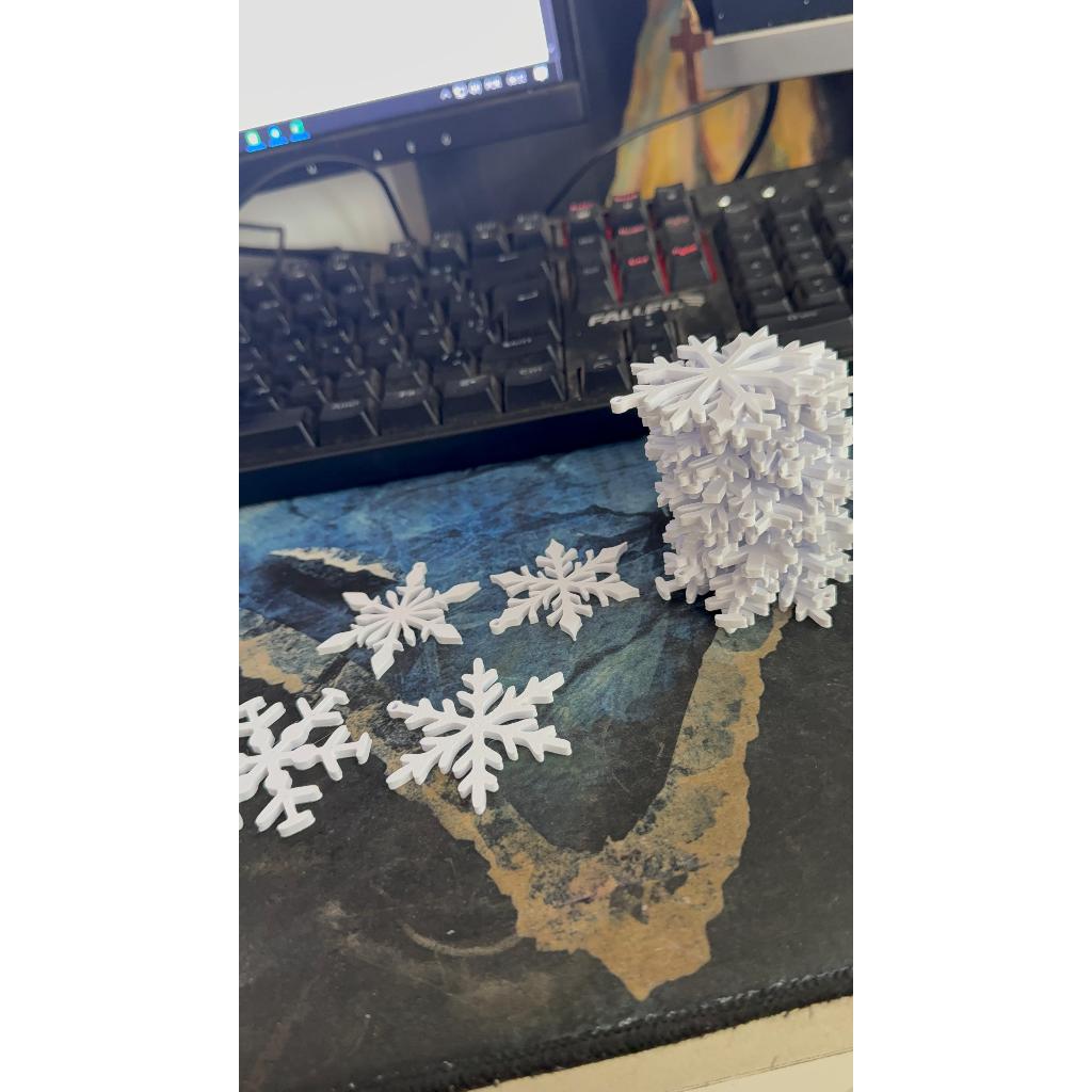 Kit Flocos de Neve 4cm